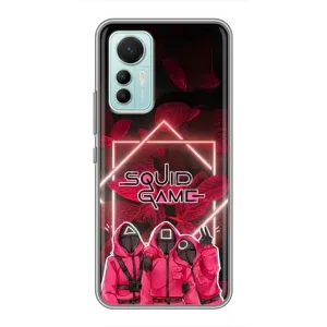 Чехол Гра в кальмара для Xiaomi Mi 12 Lite (Охранники Игра кальмара)