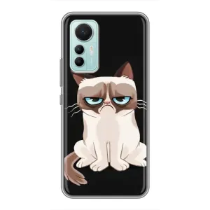 Чохол з принтом для Xiaomi Mi 12 Lite (AlphaPrint) Модні коти (Сумний кіт)