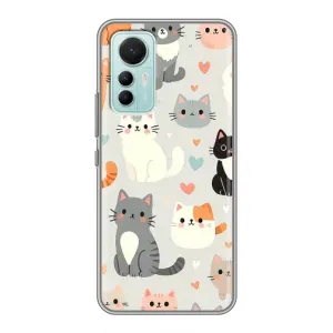 Чохол з малюнком кіт на Xiaomi Mi 12 Lite (Колаж котів)