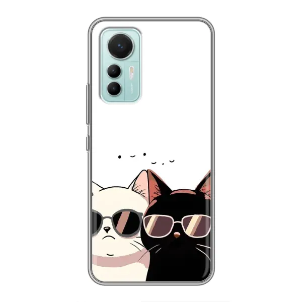 Чохол з принтом «Коти в окулярах» для Xiaomi Mi 12 Lite