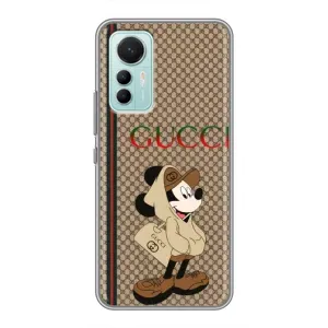 Чехлы ГУЧЧИ для Сяоми 12 Лайт (AlphaPrint) (Mickey GUCCI)
