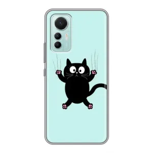 Чохол з принтом для Xiaomi Mi 12 Lite (AlphaPrint) Модні коти (Падаючий кіт)