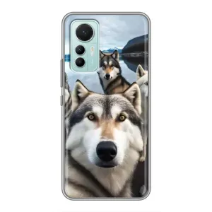 Чохол з Хаскі Xiaomi Mi 12 Lite - (AlphaPrint) (Селфі Хаскі)