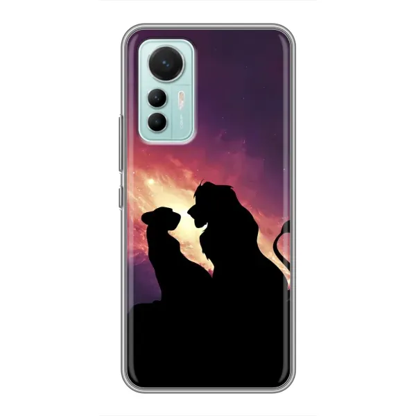 Чехол с принтом «Силуэт Симба и Налу» для Xiaomi Mi 12 Lite
