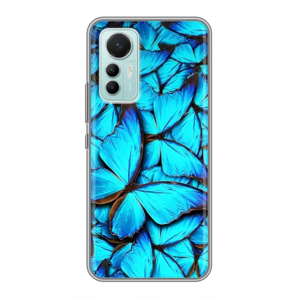 Чохол з принтом «Сині метелики» для Xiaomi Mi 12 Lite Чохол з принтом «Сині метелики» для Xiaomi Mi 12 Lite