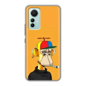 Чехлы с Обезьянами NFT для Xiaomi Mi 12 Lite (AlphaPrint) (Скучающая Обезьяна NFT)