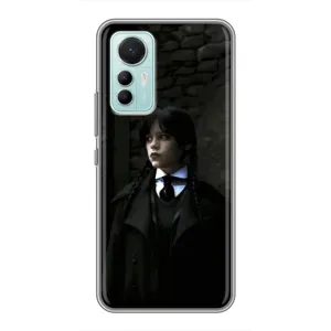 Чехол с дизайном Венздей 2 на Xiaomi Mi 12 Lite (Темный стиль Уэнздей)