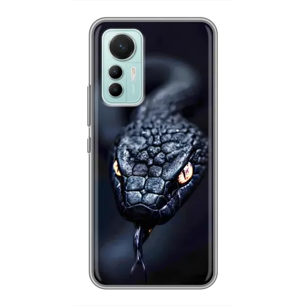 Чохол з принтом «Чорна змія» для Xiaomi Mi 12 Lite