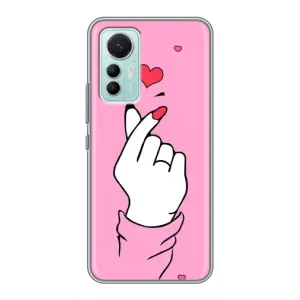 Чохол з принтом для Xiaomi Mi 12 Lite (AlphaPrint - Знак сердечка)
