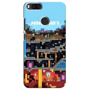 Чохол Майнкрафт на Xiaomi Mi A1/ Mi 5X (AlphaPrint) Minecraft (фон Minecraft)
