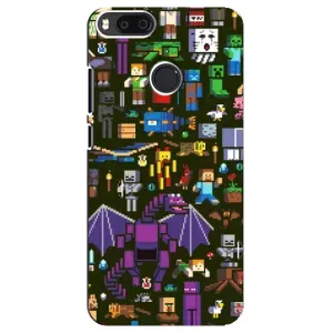 Чохол Майнкрафт на Xiaomi Mi A1/ Mi 5X (AlphaPrint) Minecraft (Колаж Майнкрафт)
