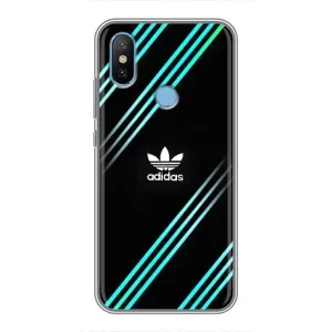 Чехлы Адидас для Xiaomi Mi6X (AlphaPrint) (Адидас с полосами)