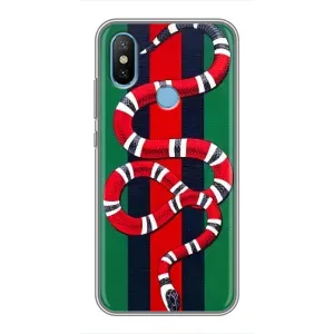 Чехлы ГУЧЧИ для Сяоми Ми6Х (AlphaPrint) (Gucci змия)