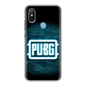 Чехол PUBG для Сяоми Ми6Х (AlphaPrint) (Лого PUBG)