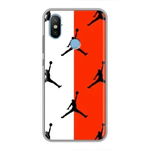 Чехлы для Xiaomi Mi6X - с картинкой JORDAN (AlphaPrint) (Лого Джордан)