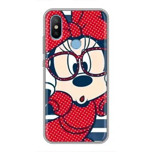 Эксклюзивный чехол для Xiaomi Mi6X (AlphaPrint - Мультяшные) (Маус в очках)