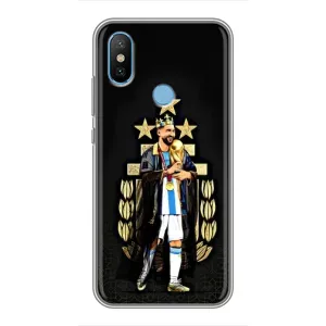Чехлы для Xiaomi Mi6X (Leo чемпион) (AlphaPrint) (Месси Король)