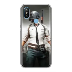 Чехол PUBG для Сяоми Ми6Х (AlphaPrint) (Пабг мен)