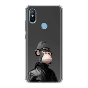 Чехлы с Обезьянами NFT для Xiaomi Mi6X (AlphaPrint) (стильная обезьяна NFT)