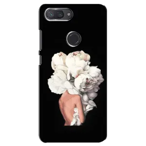 Чехлы (ART) Цветы на Xiaomi Mi 8 Lite (VPrint) (Белые цветы)