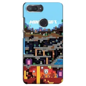 Чохол Майнкрафт на Xiaomi Mi 8 Lite (AlphaPrint) Minecraft (фон Minecraft)