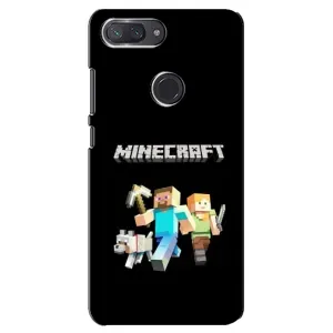 Чохол Майнкрафт на Xiaomi Mi 8 Lite (AlphaPrint) Minecraft (герої Minecraft)
