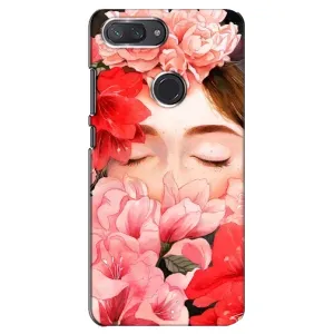 Чехлы (ART) Цветы на Xiaomi Mi 8 Lite (VPrint) (Глаза в цветах)