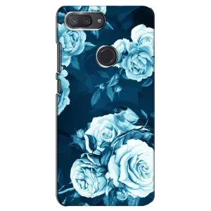 Чехлы (ART) Цветы на Xiaomi Mi 8 Lite (VPrint) (Голубые Бутоны)