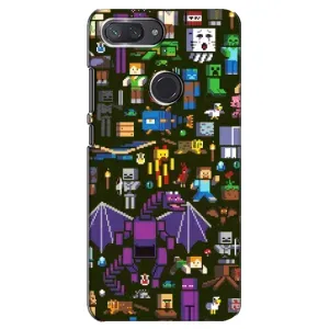 Чохол Майнкрафт на Xiaomi Mi 8 Lite (AlphaPrint) Minecraft (Колаж Майнкрафт)