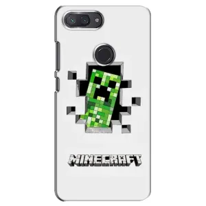 Чохол Майнкрафт на Xiaomi Mi 8 Lite (AlphaPrint) Minecraft (кріпер Майнкрафт)