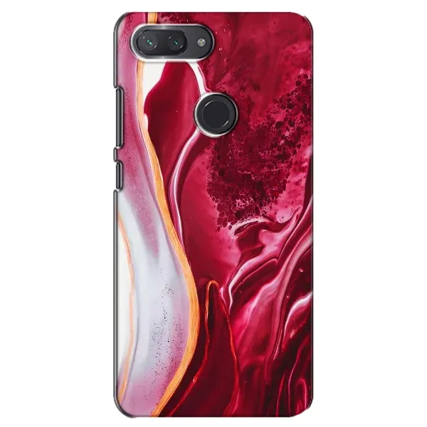 Чехол с принтом «Мрамор красный» для Xiaomi Mi 8 Lite