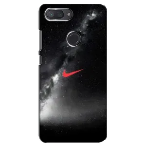 Чехол для Xiaomi Mi 8 Lite - с принтом Найк (AlphaPrint) (Найк красный)