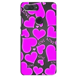 Чехлы для любимой на Ксяомі Мі8 Лайт (VPrint) (Pink hearts)