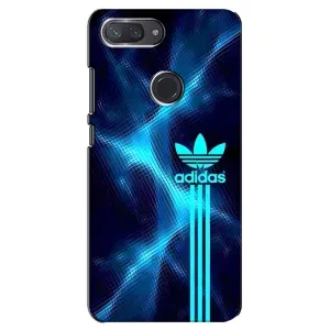 Чехлы Адидас для Xiaomi Mi 8 Lite (AlphaPrint) (Синий Адидас)