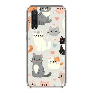 Чохол з малюнком кіт на Xiaomi Mi 9 Lite (Колаж котів)