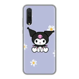 Чехол с кроликом Куроми на Xiaomi Mi 9 Lite (Куроми в цветах)