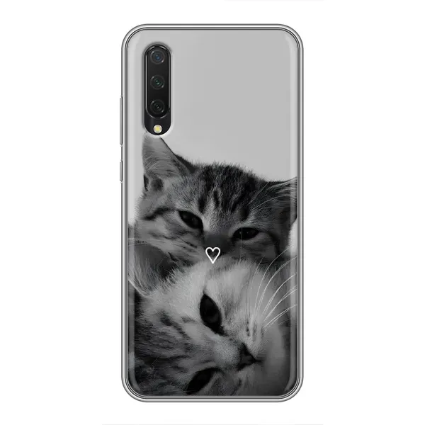 Чохол з принтом «Пара котів» для Xiaomi Mi 9 Lite