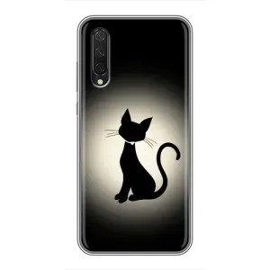 Чохол з принтом для Xiaomi Mi 9 Lite (AlphaPrint) Модні коти (Силует котика)