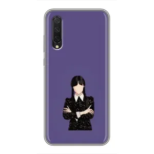 Чехлы Венсдей на Xiaomi Mi 9 Lite Уэнсдей (AlphaPrint) (Уэнздей в черном)