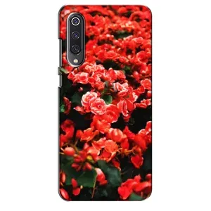 Чехлы с Цветами для Xiaomi Mi 9 SE (VPrint) (Цветы красные)