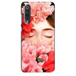 Чехлы (ART) Цветы на Xiaomi Mi 9 SE (VPrint) (Глаза в цветах)
