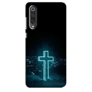 Чехол для Xiaomi Mi 9 SE (AlphaPrint) - (Христианские) (Крест и город)