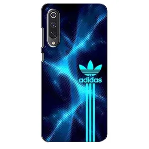 Чехлы Адидас для Xiaomi Mi 9 SE (AlphaPrint) (Синий Адидас)