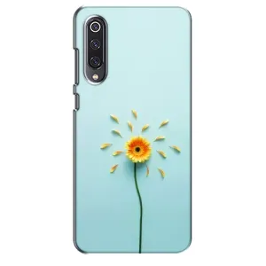 Чехлы с Цветами для Xiaomi Mi 9 SE (VPrint) (Желтый цветок)