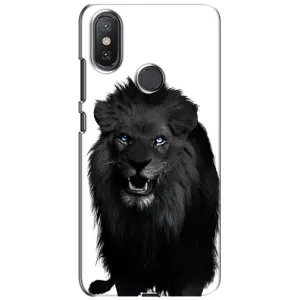 Чохли з картинкою животних Xiaomi Mi A2 Lite (Чорний ЛЕВ)