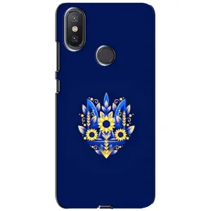 Чехлы для Xiaomi Mi A2 Lite  Укр. Символика (AlphaPrint) (Цветочный Герб)