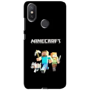 Чохол Майнкрафт на Xiaomi Mi A2 Lite (AlphaPrint) Minecraft (герої Minecraft)