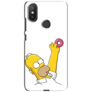 Чехол с Симпсонами для Xiaomi Mi A2 Lite (VPrint) (Гомер с пончиком)