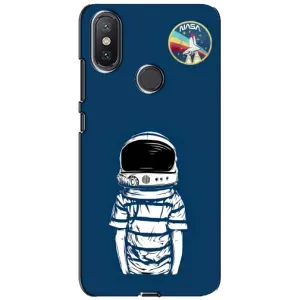 Чехол NASA для Xiaomi Mi A2 Lite (AlphaPrint) (Мальчик в шлеме)