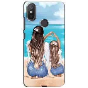 Чохол з друком для Xiaomi Mi A2 Lite - (Мама з дитинкою) (AlphaPrint) (Мама з донькою)